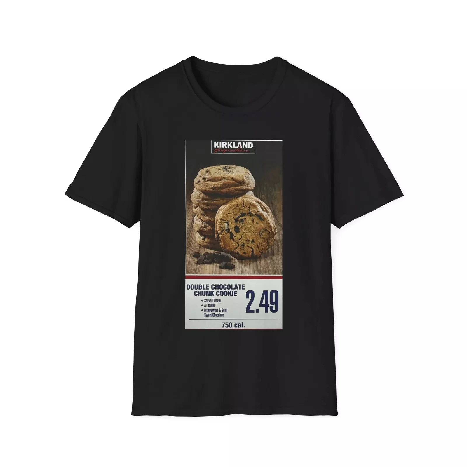 

Double Choclate Chunk Cookie Graphic Printing Summer Luxury Brand Cotton Men's and Women's T-Shirts Short Sleeves Street