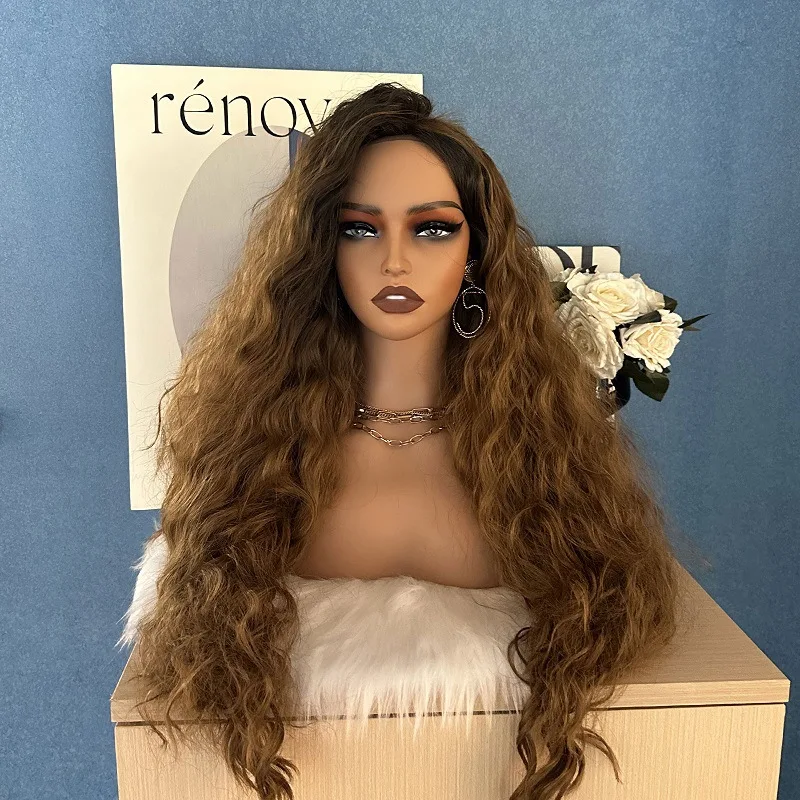 

European-American Style Female Mannequin Head with Shoulder Realistic Wig Display Head for Hats Photography