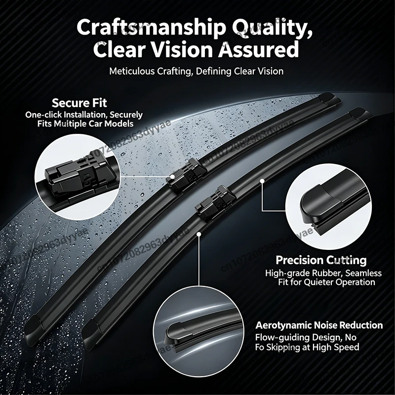 2PCS Car Front Windshield Wiper Blade For Alfa Romeo 166 1998 - 2007 1999 2000 Windscreen Window Rain Brushe Accessories 21