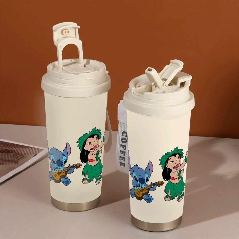 

Stitch Series Drinking Cup Bottle 304 Stainless Large Capacity Women Water Cups 304 Stainless Lilo Stitch Cartoon School