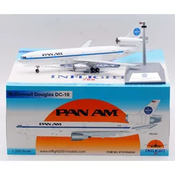 IF101PA0524 Alloy Collectible Plane Gift INFLIGHT 1:200 Pan Am McDonnell Douglas DC-10-10 Diecast Aircraft Jet Model N62NA