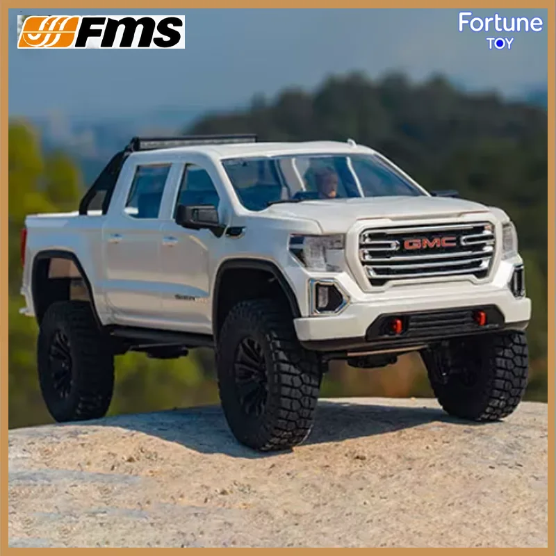 FMS FCX18S 1:18 GMC Sierra RC Car Brushless 4WD Off Road Crawler All Metal Chassis Two Speed Transmission RTR Model Toy