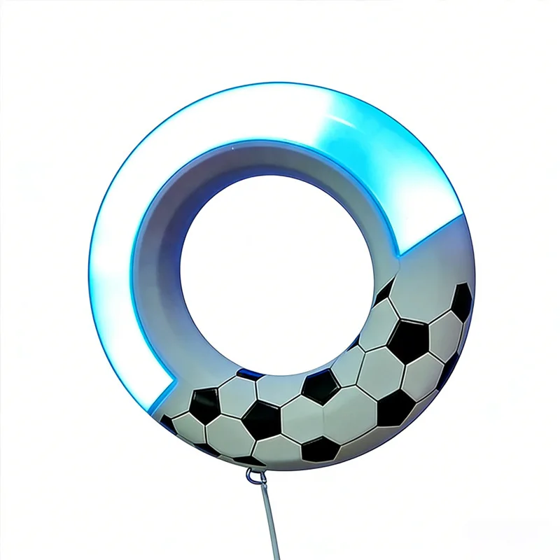 Customized LED World Cup support ring voice control induction hair ring