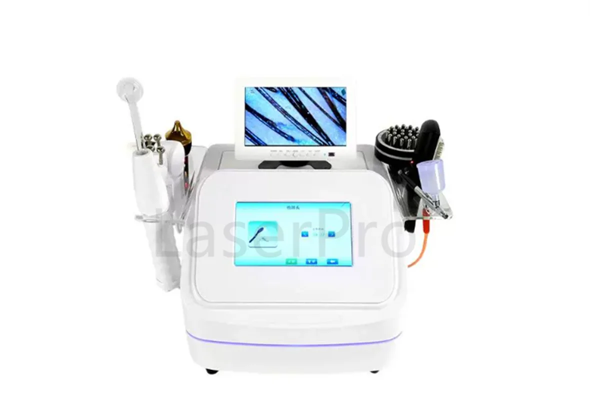 Newest 7 in 1 Hair Regrowth Scalp Care Analyzer Machine Smart Mirror Detection Scalp Analyzer Hair Head Massage Machine Hair Spa