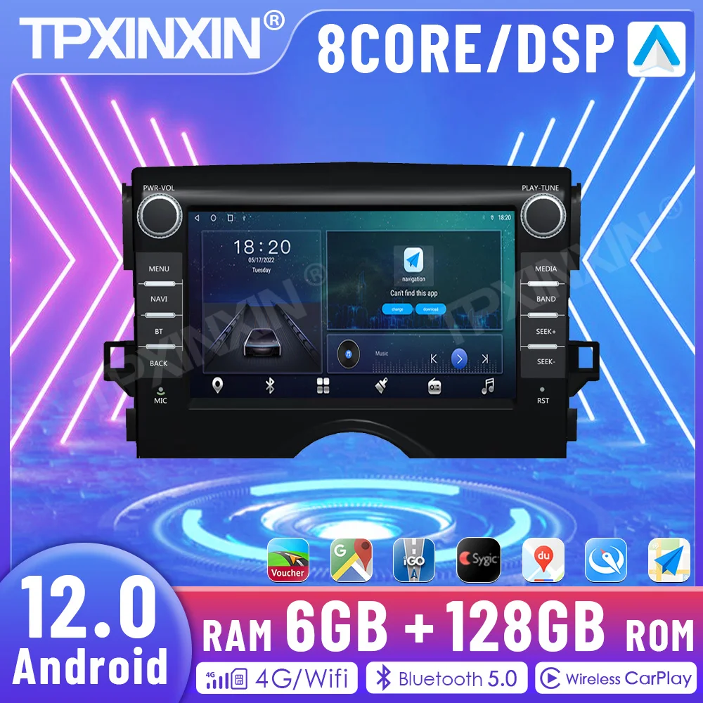 

Автомагнитола 2 Din мультимедийный видеоплеер для TOYOTA REIZ 2010-2013 Gps Navi Stereo 4G Rds Dsp Carplay 2 Din Android 12,06 + 128G