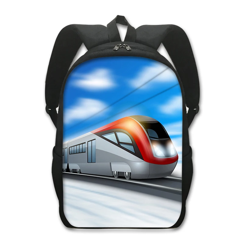 High Speed Rail Train Print Backpack for Teenager Boys Girls Children School Bags Women Men Laptop Backpack for Travel Book Bag