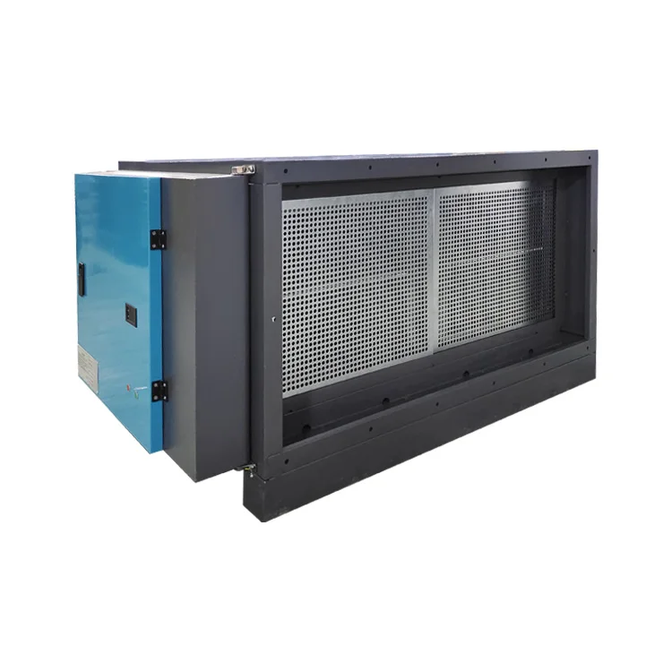 Electrostatic Air Filters For Coffee Beans Roaster Processing Machines Remove 95% Of Smell Smoke Filter air flow 2000M3/h