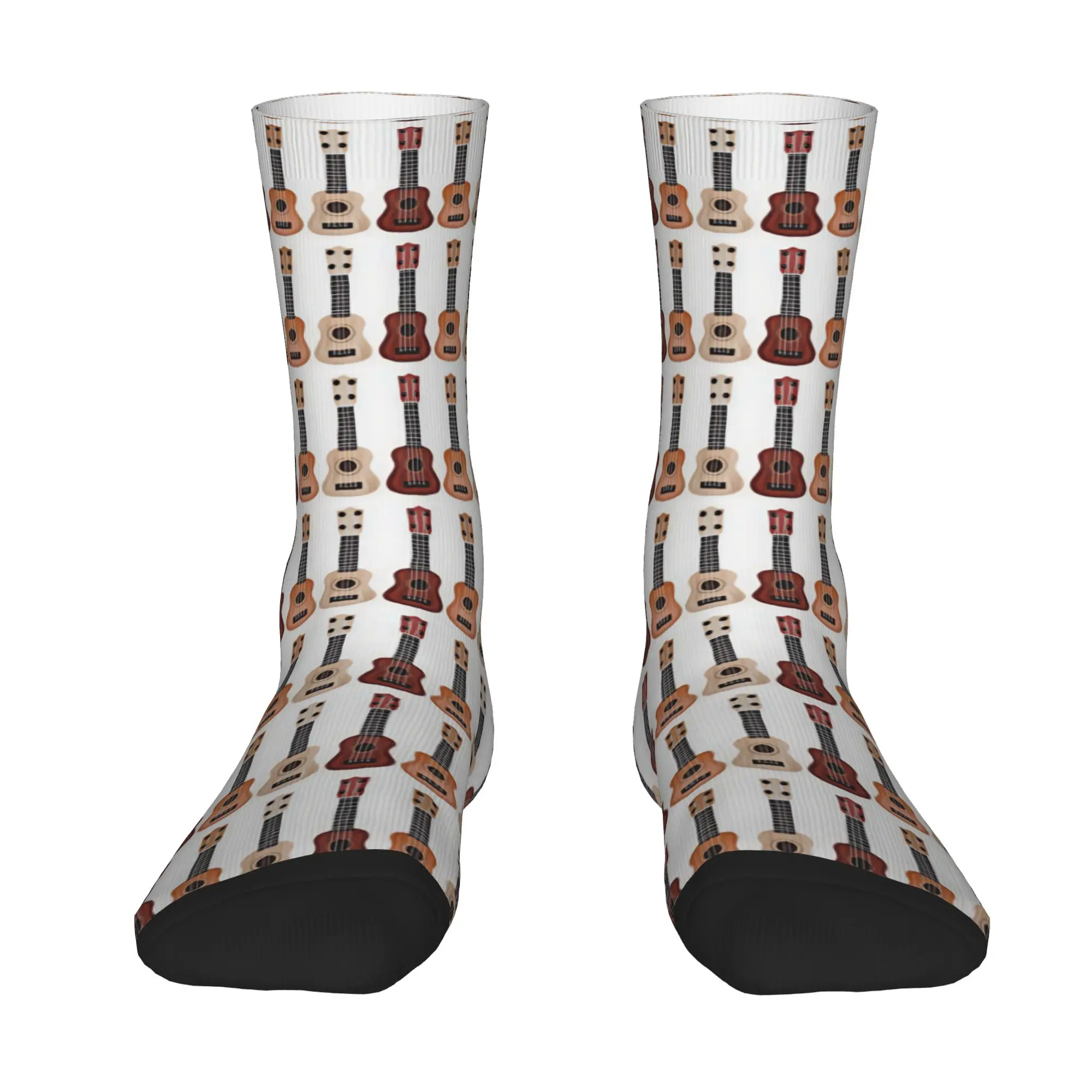 Multiple Wooden Guitar Stockings  Casual Socks Men Quality Socks Spring Climbing Custom Non Slip Socks Birthday Gift