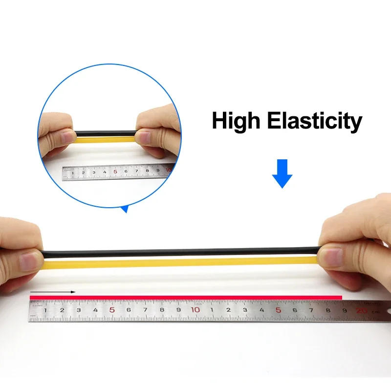 

High Elasticity Colored Soft Latex Rubber Tube ID 1.6/2/4/6/8/10/12/14/18mm Slingshot Catapult Tension Belt Rubber Band Tube