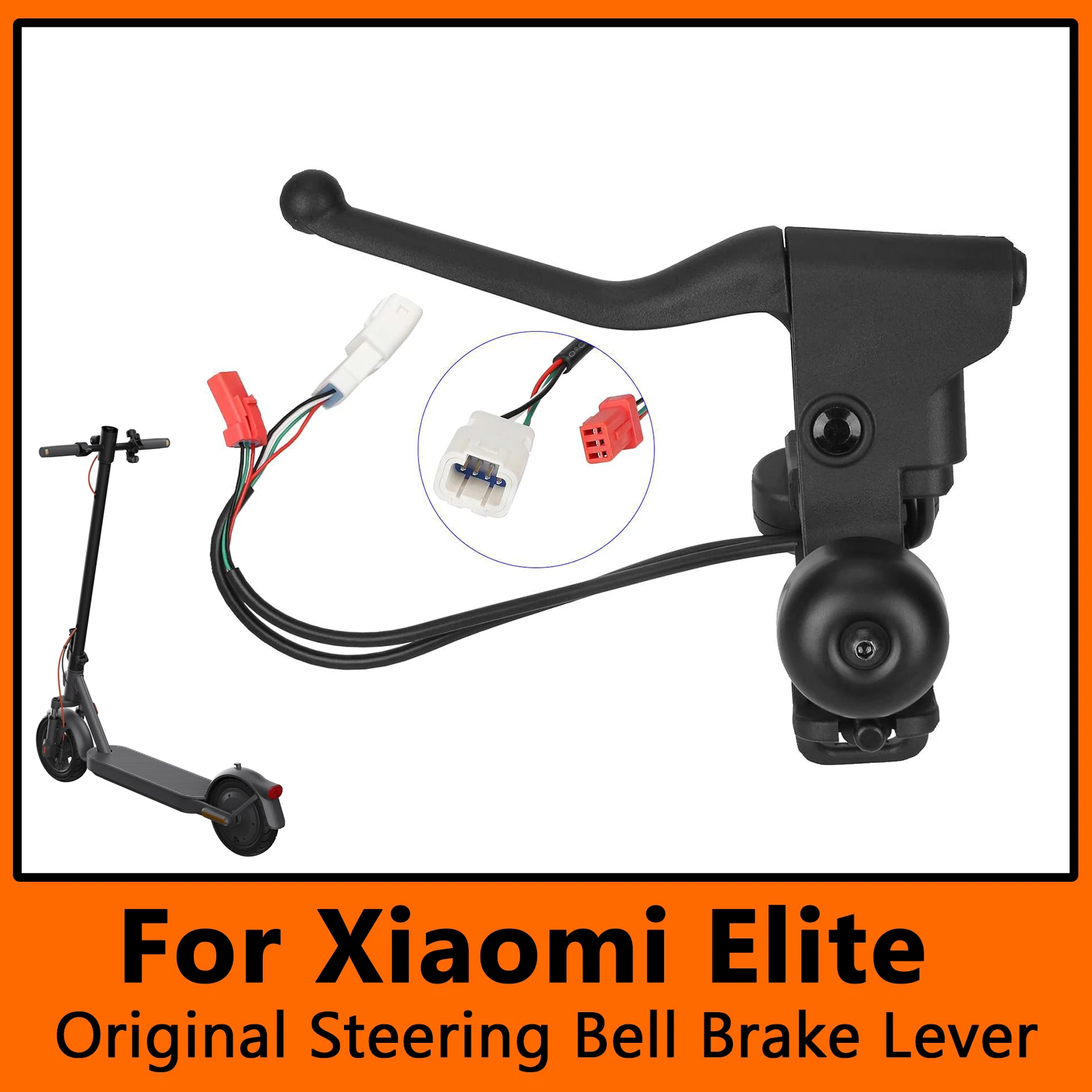 

Оригинальный комплект тормозных рычагов с кнопками указателя поворота, колокольчик для Xiaomi Elite E-Scooter 3-в-1, алюминиевая ручка управления, детали в сборе