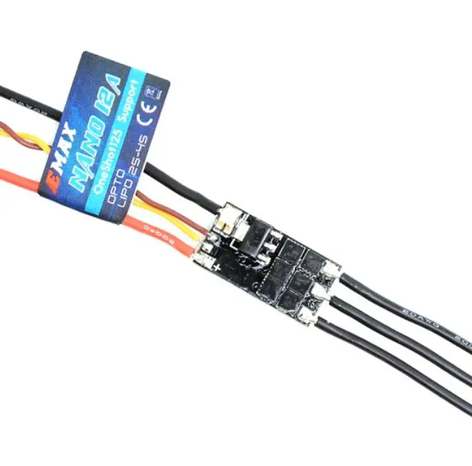 EMAX Nano Series ESC 1-2S 6A/2-4S 12A 20A freno attivo risposta rapida dell\'acceleratore regolatore di velocità per Naze32,Pixhawk,CC3D Drone