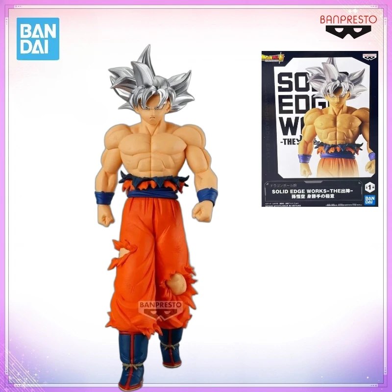 

В наличии: Оригинальные фигурки Bandai BANPRESTO Dragon Ball Super SOLID EDGE WORKS Сон Гоку Ультра Инстинкт, ПВХ, коллекционные модели, игрушки, подарок