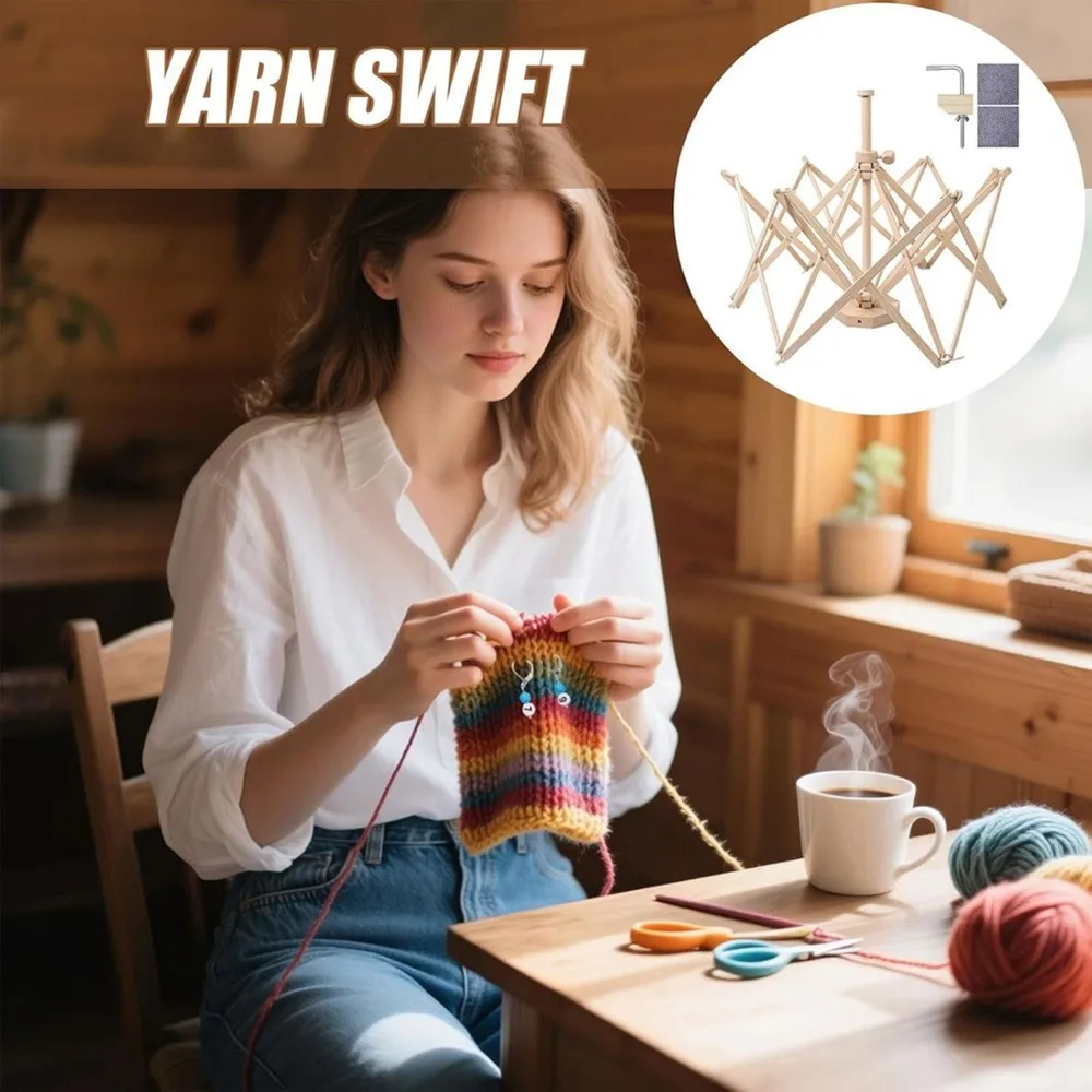 ABFS For Knitting Umbrella Yarn Swift For Knitting For Knitting And Crochet.