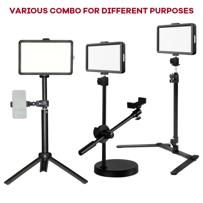 Светодиодный Fill Светильник w/цветные фильтры, диммируемая окружающая лампа для рабочего стола, Live Youtube, Tik вещания, веб-камера для конференц-связи с зумом