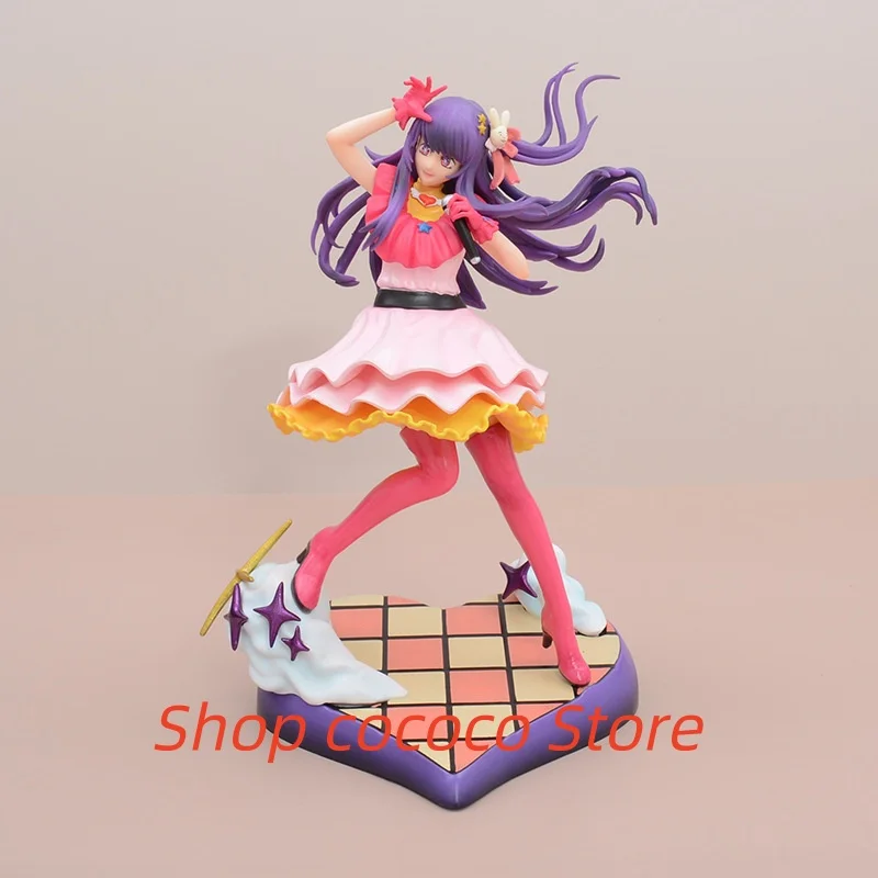 

21cm OSHI NO KO Anime Girl Figures Hoshino Ai Cartoon Action Figures Statue Cute Car Decoration Doll Model Kids Toys Fans Gift