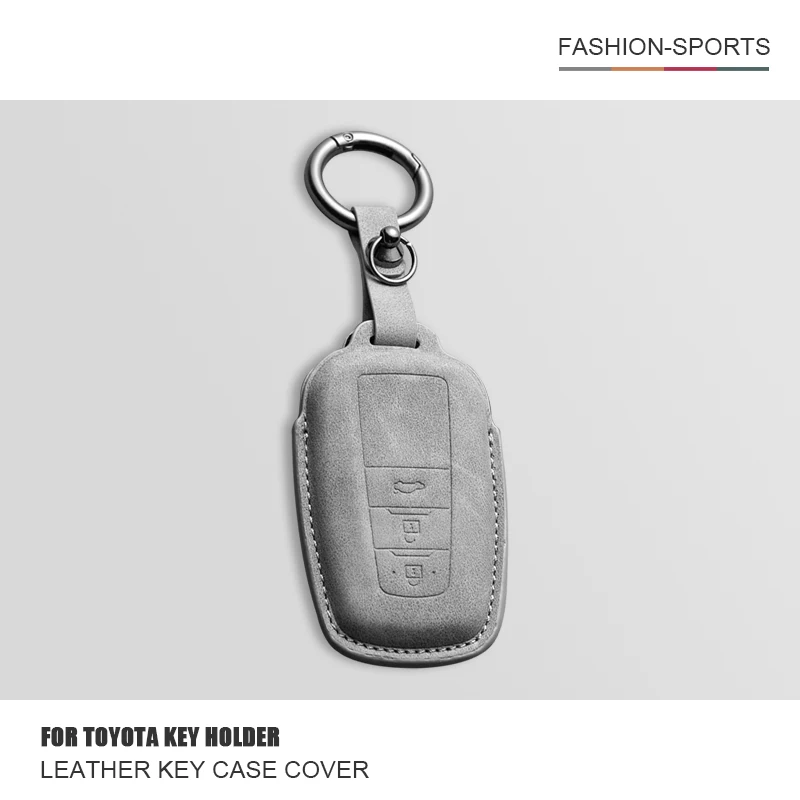

Leather Car Smart Remote Key Case Cover Shell Fob For Toyota CHR Camry Corolla RAV4 Highlander C-HR Prius Land Cruiser Prado