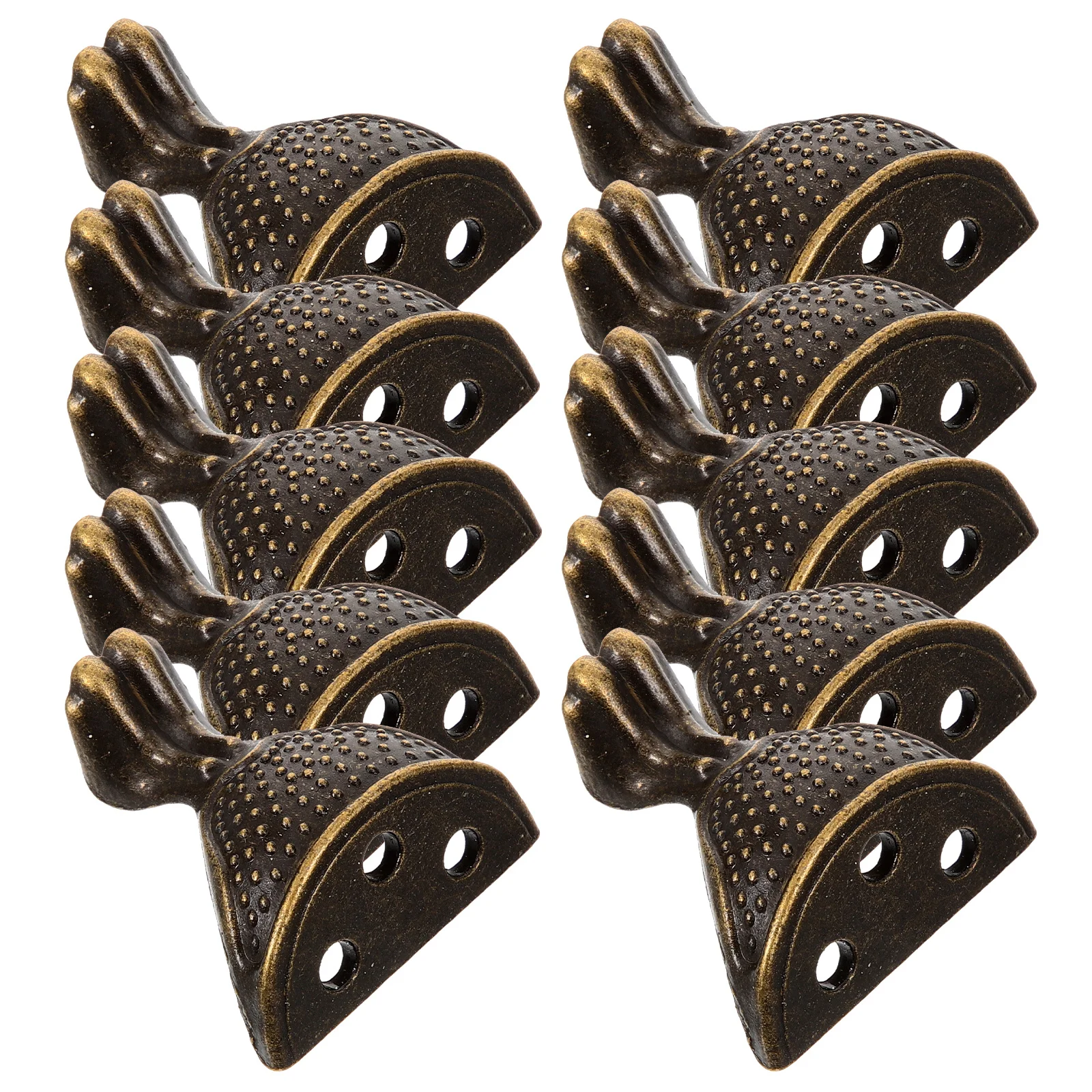 

10Pcs Zinc Alloy Furniture Legs Replacement Metal Chair Leg Extender Protective Stable Feet for Sofas Dressers