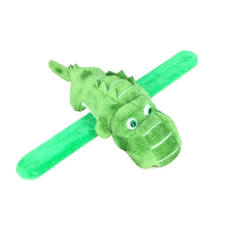 

Creative Crocodile Hand Ring Bracelet Kawaii Interactive Toy Plush Toy Cartoon Animal Simulation Animal Slap Bracelets Gift