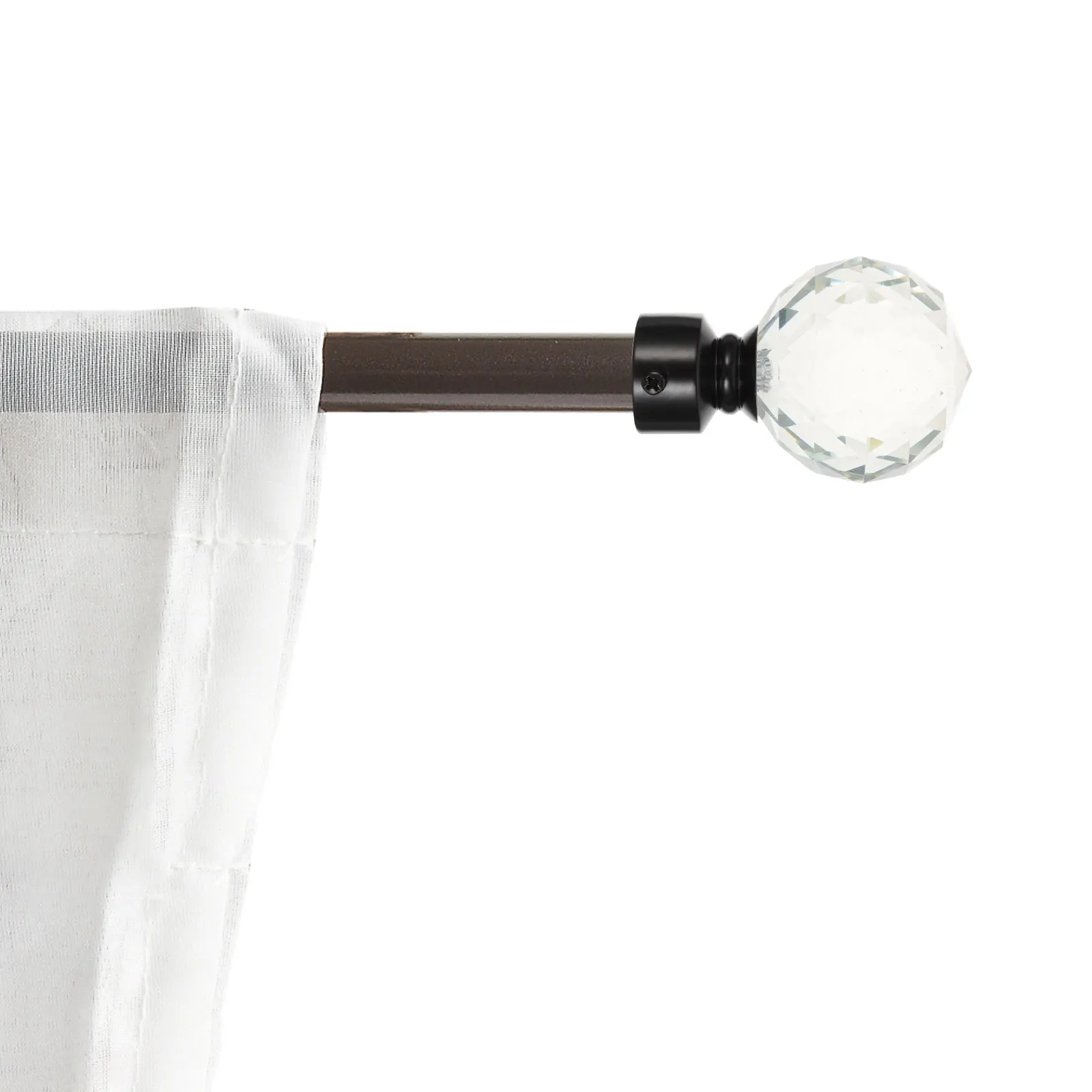

2Pcs Curtain Rod Ends Iron Material Retro Design Home Use Curtain Rod Accessories Supplies for Bedroom Dorm Apartment