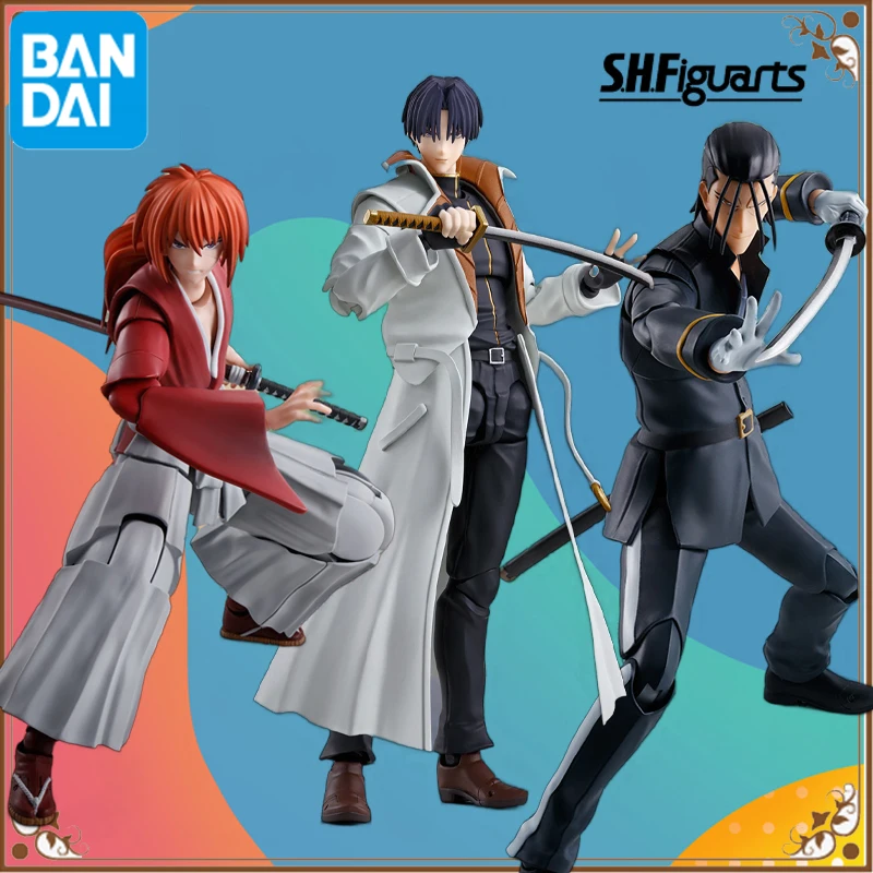 

In Stock Genuine Bandai OriginalSHF SHF ROGUE KENSHIN SERIES Anime Action Figure Assembly Toys for Gift Collectible