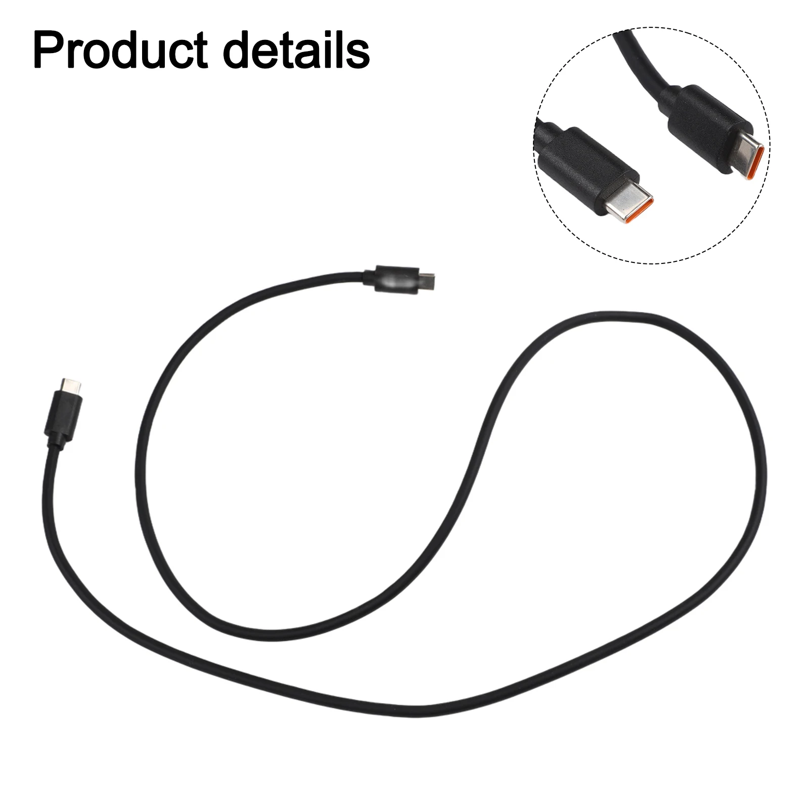 High Temperature Resistant for Type C to for Type C Cable for Electric Soldering Iron 240W Power Delivery with Silicone Coating