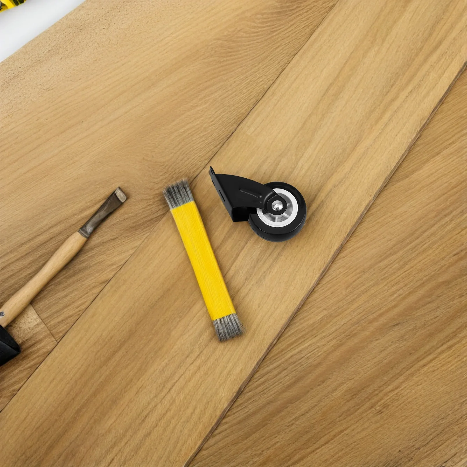 مجموعة أجهزة الباب المنزلق مكونة من 4 بكرات معدنية لخزانة الملابس والأثاث وبكرة الأرضية تدعم سهلة التركيب وتدوم طويلاً #1