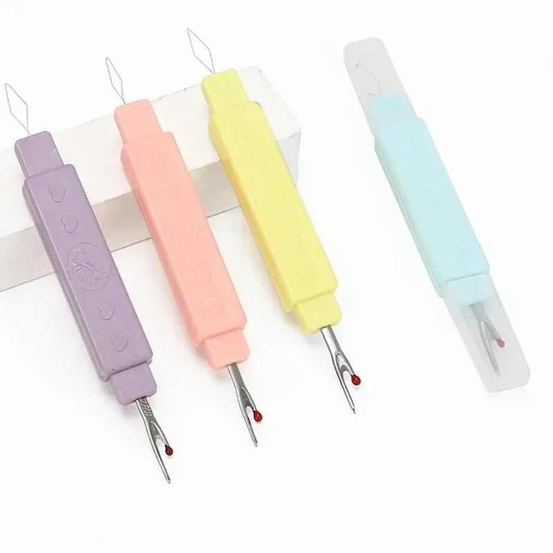 2 in 1 Needle Threader Seam Ripper Threading Seam Remover Seam Ripper Tool, Needle Threader Tool for Sewing Knitting Quilting