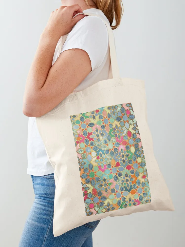 

Gilt & Glory - Colorful Moroccan Mosaic Tote Bag shopping trolley bag shopper bag women shopper women canvas Women's shopper