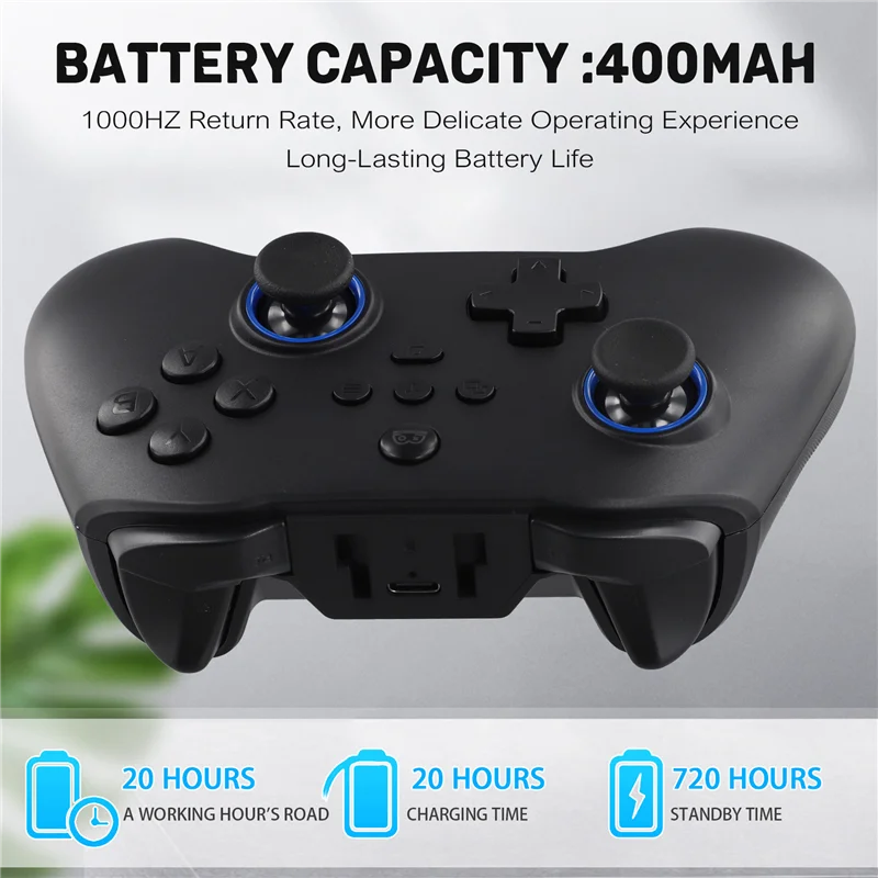 Z03 Wireless Gamepad Hall Manovella Doppio Taglio Trigger Tasti Somatico Per SWITCH Android IOS PC 400Mah Gamepad Portatile