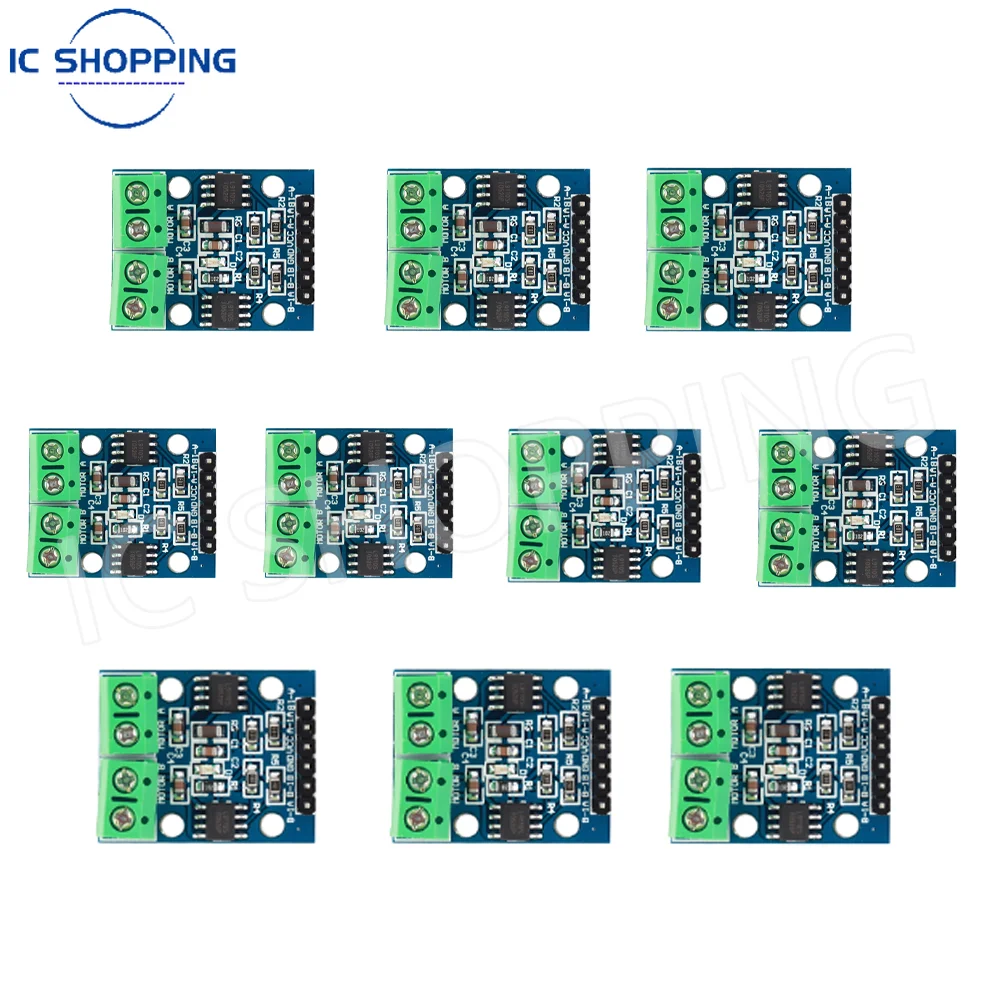 10pcs L9110S Two-way H-bridge Dual-channel Motor Driver Board Intelligent Trolley Controller Module DC/Stepper