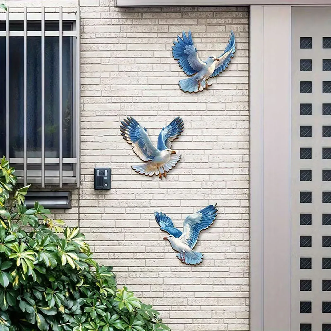 3개의 나무 갈매기 벽 장식, 해양 스타일 갈매기 벽  - Home Decor Nautical 리뷰 및 가격
