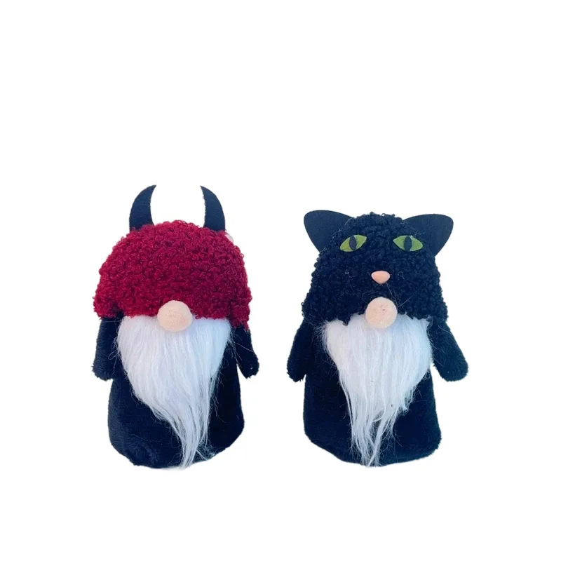 

New Cross-border Halloween Faceless White-bearded Doll Figurine Dwarf Faceless Elder Party Decoration