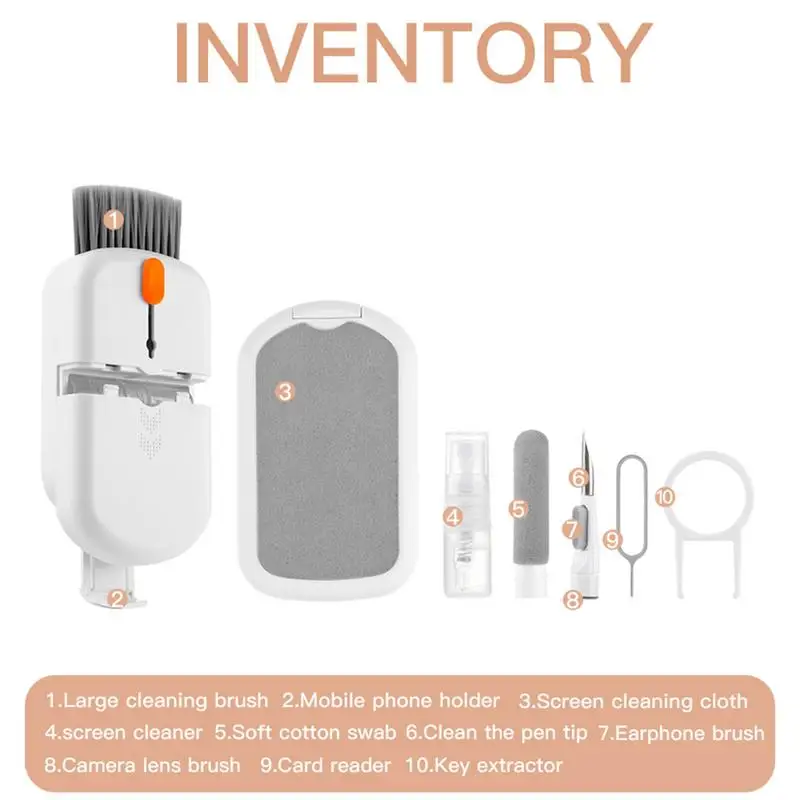 Laptop Cleaning Kit Computer Keyboard Cleaner Brush Kit Multifunctional Cleaning Tools for Earphones Laptop Computer Earbud