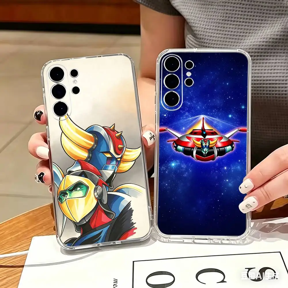 UFO Robot G-Goldora Phone Case For Samsung S25,S24,S21,S22,S21,S20,S10,S9Ultra,Plus,Fe,Lite Transparent Cover