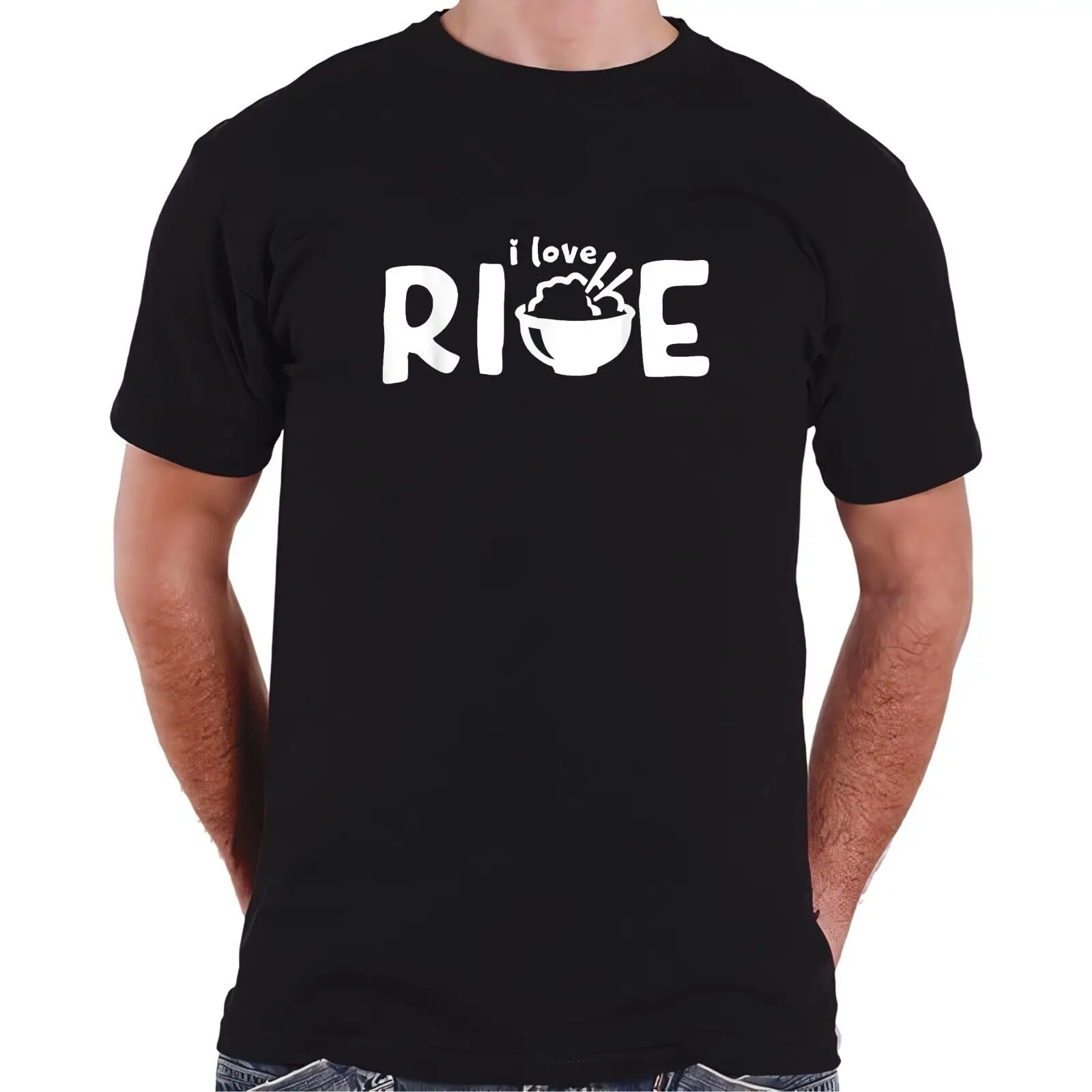 

NEW LIMITED I Love Rice Cool Design Great Gift Idea Premium T-Shirt S-3XL