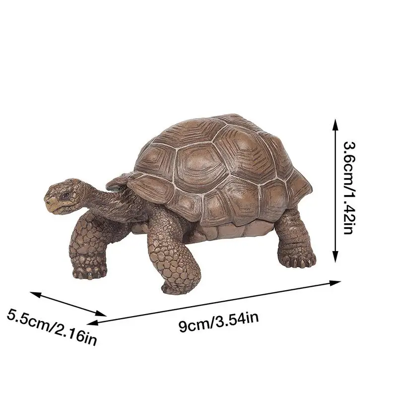 Modèle de tortue angitortue Nimal pour enfants, tortue Galapagos, figurine animale, jouet de collection, cadeau de Noël, pouces