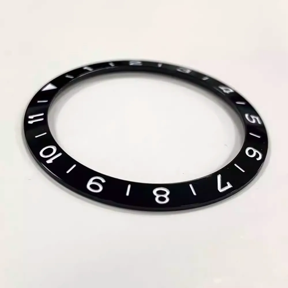 38mm aluminum ring GMT1-11 font outer diameter 38mm inner diameter 30.5mm, suitable for the store water ghost 40mm case