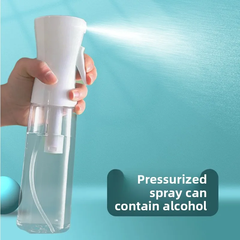1PC High Pressure Continuous Fine Mist Spray Bottle Dispensing Bottle Press Sprayer for Hair Makeup Hydration Gardening Watering