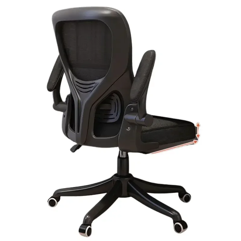 Study Office Chair Glide Designer Adjustable Game Comfortable Headrest Wheel Home Handle Chairs High  Mesh Furniture