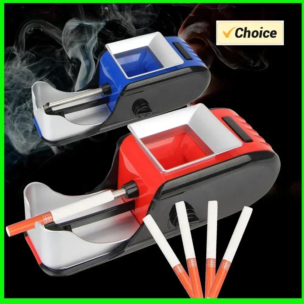 Tobacco Roller Cigarette Rolling Machine Filling Materials EU/US Plug DIY Smoking Accessories Tobacco Rolling Injector