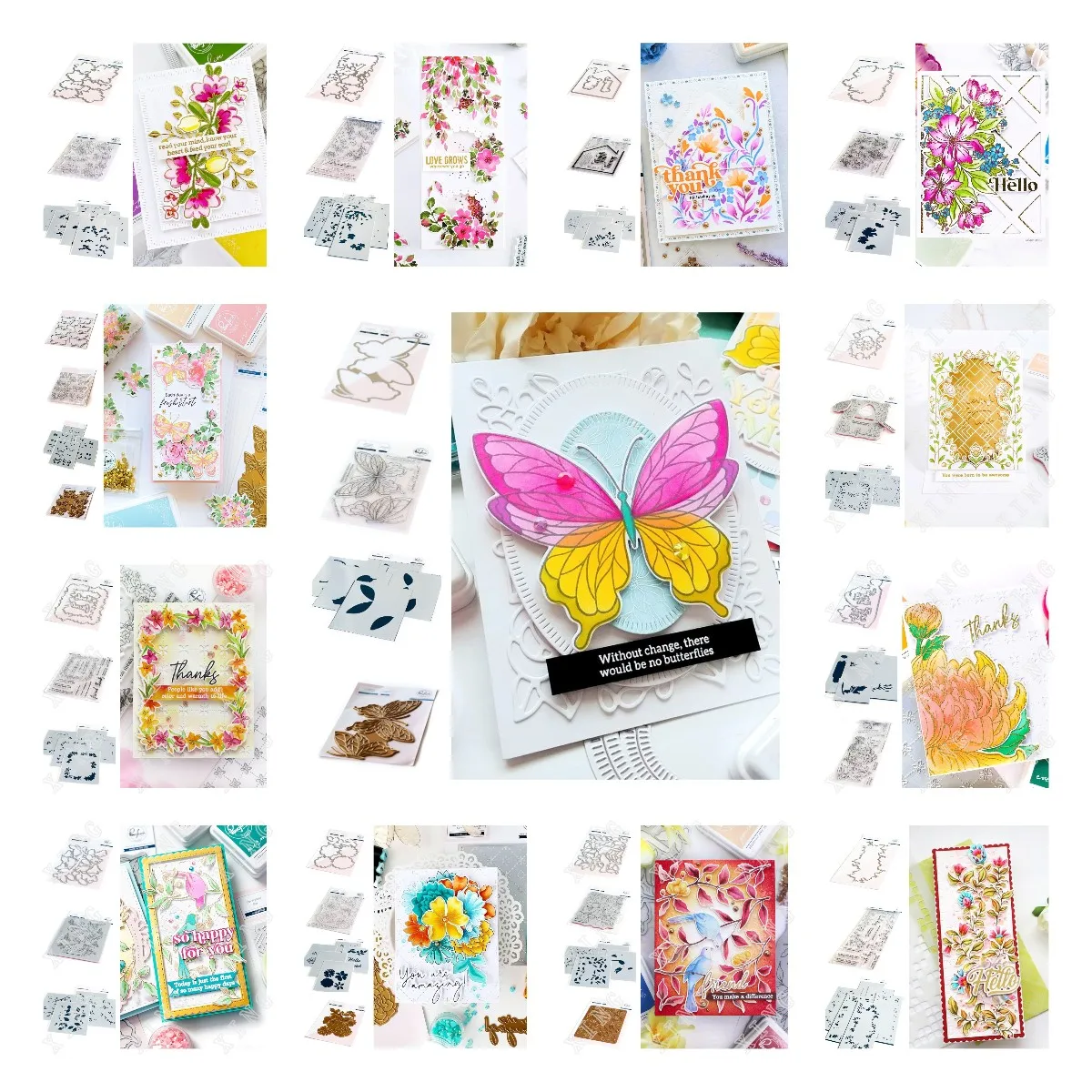 

2022 New Butterfly Florals Cutting Dies Stamps Stencils Hot Foil Plates DIY Craft Paper Cards Diary Decoration Ebossing Molds