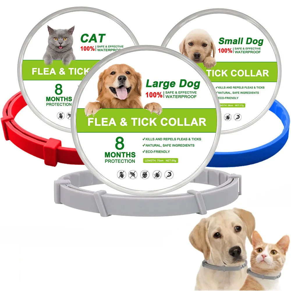 Dog Flea Collar Puppy Flea and Tick Collar for Cats and Kittens with Essential Oil Formula for Flea Treatment Prevention for Pet