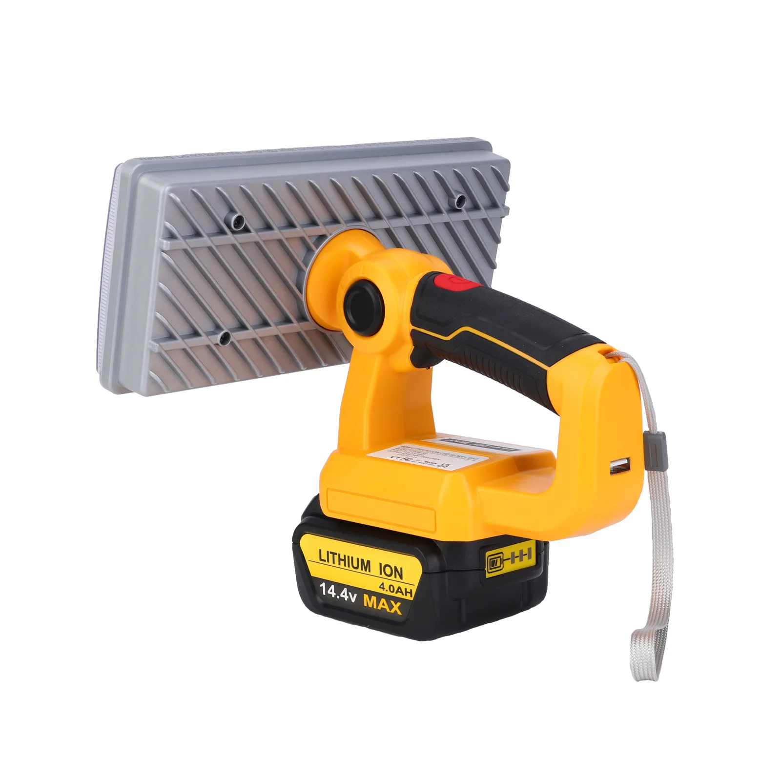 9 Cal 40W LED światło dla Dewalt DCB201 DCB200 18V akumulator litowo-jonowy odkryty LED światło robocze reflektor latarka z USB