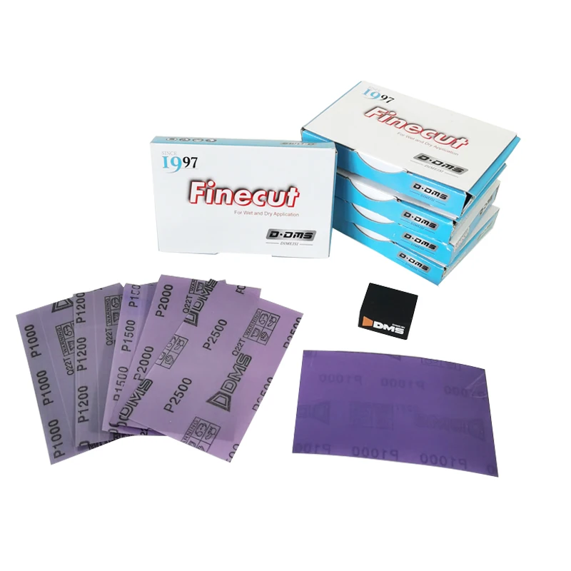DMS ورق صنفرة مفتوح بثمانية نقاط لطلاء السيارات ورنيش تلميع بقعة الغبار إصلاح الرملي كتلة مكافحة تسد الصنفرة #2