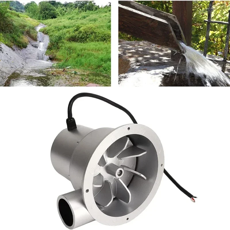 Hydraulic Generator 18V Water Flow Turbine Type Outdoor Household Small Hydroelectric Generator DC Permanent Magnet Brushless