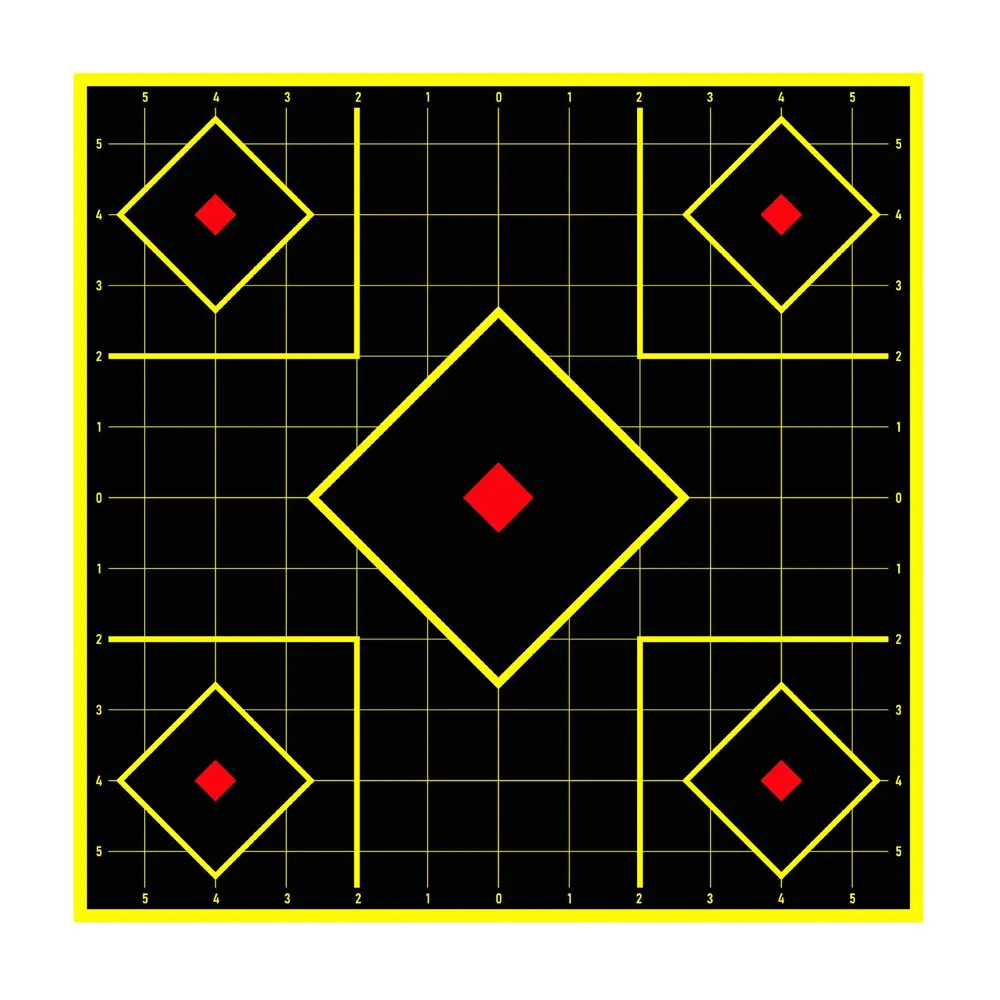 Dianas adhesivas airsoft – Papel de tiro con cuadrícula para práctica - imagen 2