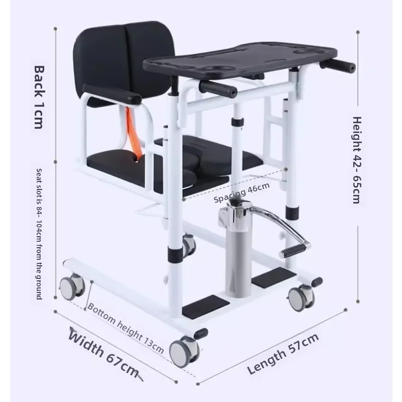 Auxiliary get up household hydraulic lift, toilet chair bed bedridden elderly lift machine