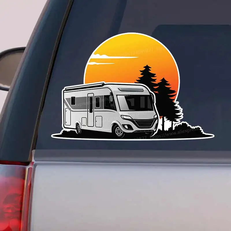 

Car Sticker Camper Decal Vinyl Detachable Waterproof Outdoor Car Bumper Window Notebook Computer Decoration Auto Parts Y384