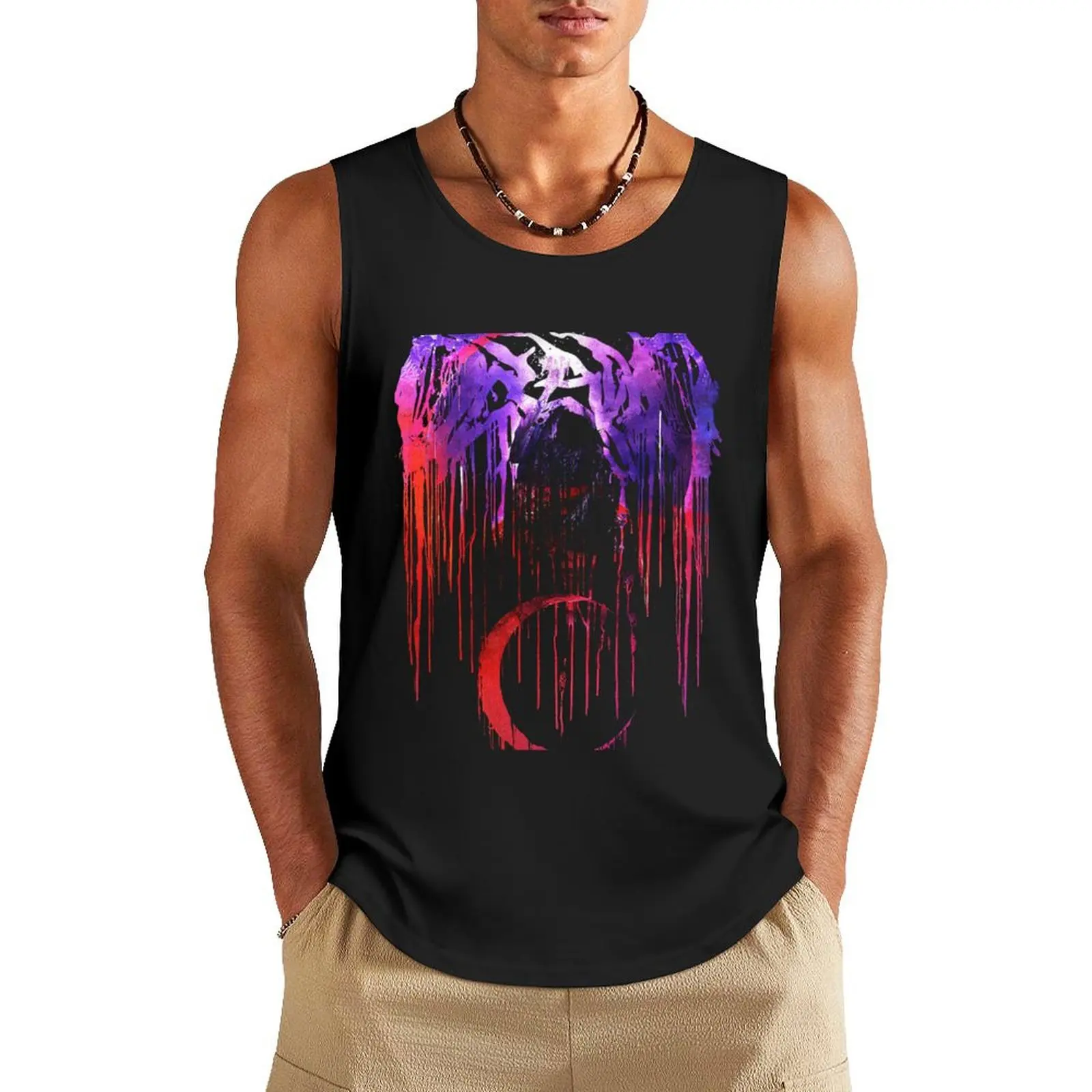 Oceano Revelations Drip Tank Top t-shirts for Men's gym Men's t-shirts