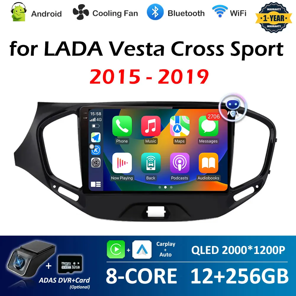 

GPS Navigation 9 inch for LADA Vesta Cross Sport 2015 2016 2017 2018 2019 Android OS Car Multimedia Radio Video Player No 2 din